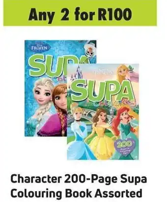 Game Character 200-Page Supa Colouring Book Assorted offer