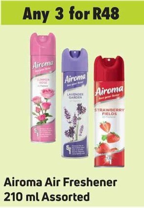 Game Airoma Air Freshener 210 ml Assorted offer