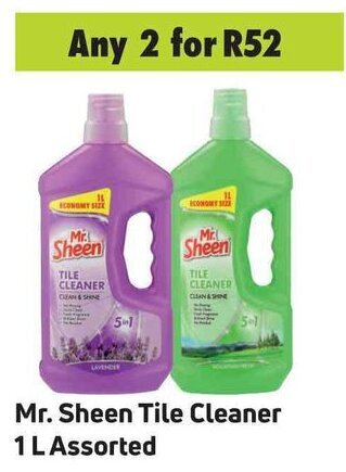 Game Mr. Sheen Tile Cleaner 1 L Assorted offer