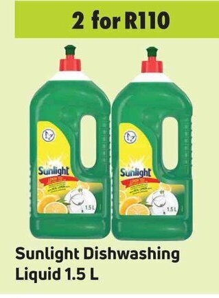 Game Sunlight Dishwashing Liquid 1.5L offer