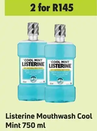 Game Listerine Mouthwash Cool Mint 750ml offer