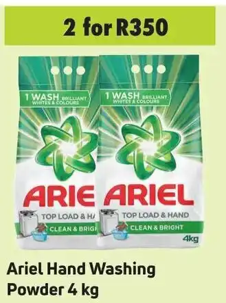 Game Ariel Hand Washing Powder 4 kg offer