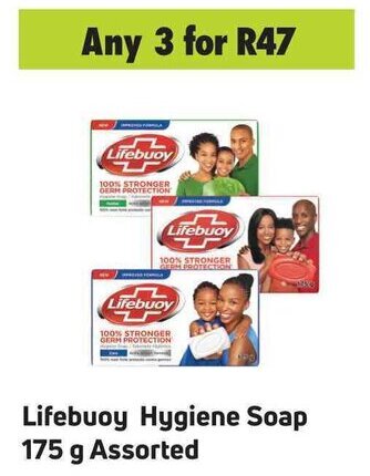 Game Lifebuoy Hygiene Soap 175g assorted offer