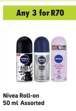 Game Nivea Roll-on 50ml assorted offer