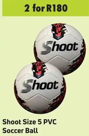 Game Shoot Size 5 PVC Soccer Ball offer