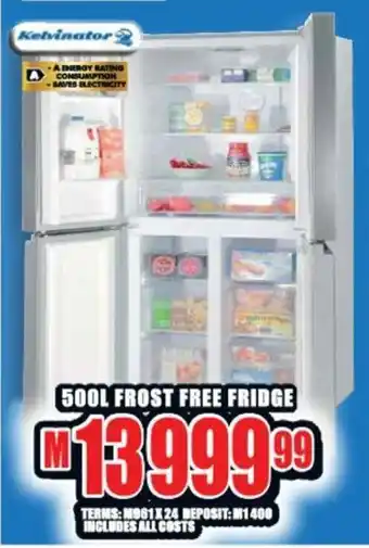 Lewis Kelvinator - 500L Frost Free Fridge offer