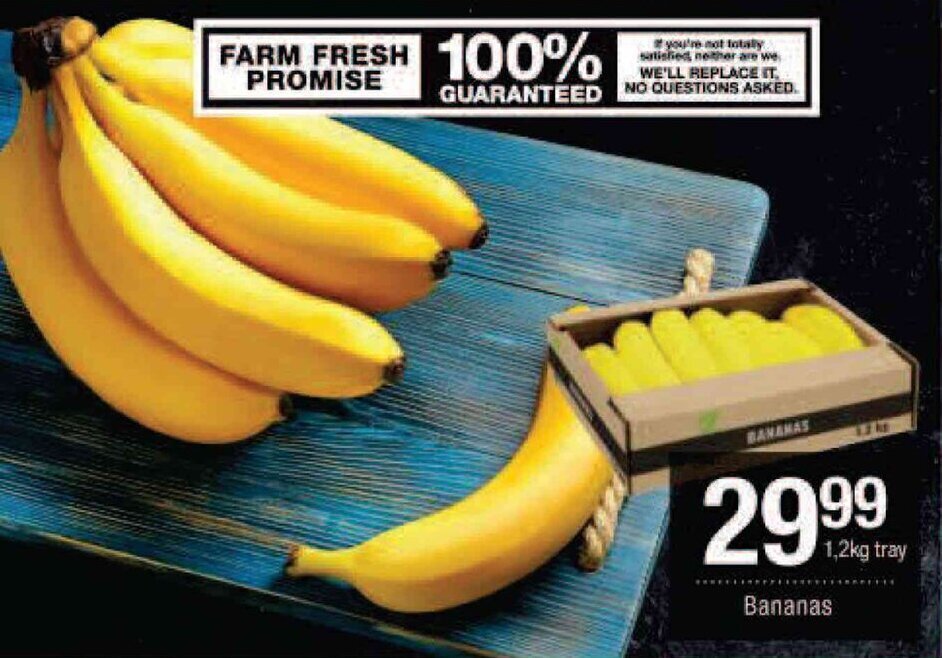 Bananas offer at Checkers
