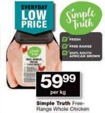 Checkers Simple Truth Free-Range Whole Chicken offer