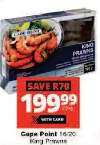 Checkers Cape Point 16/20 King Prawns offer