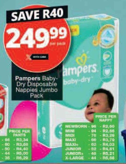 Pampers price 2024 at checkers