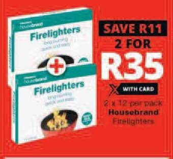 Checkers Housebrand Firelighters offer