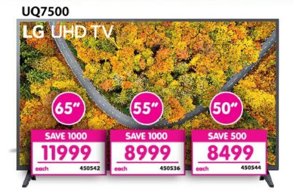 LG UHD TV UQ7500 offer at Makro