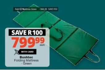 Bushtec Folding Mattress Green