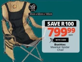 Checkers Bushtec Meerkat Spider Chair offer
