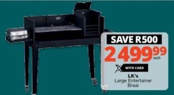 Checkers LK's Large Entertainer Braai offer