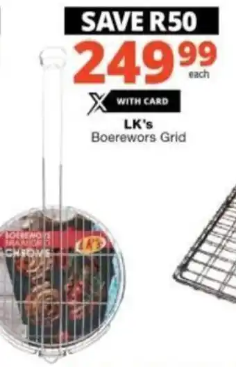 Checkers LK's Boerewors Grid offer