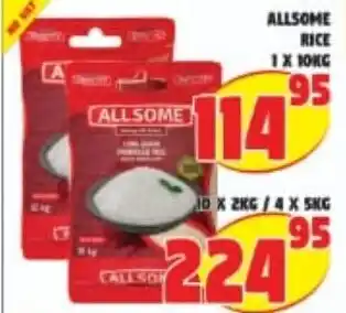 Yarona Cash And Carry Allsome Rice 10kg offer
