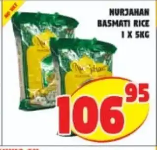 Yarona Cash And Carry Nurjahan Basmati Rice 5kg offer