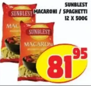 Sunblast Macaroni/Spaghetti 12x500g
