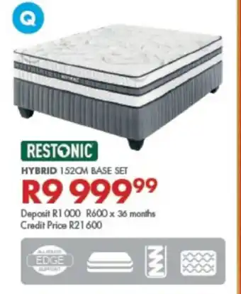 Beares Restonic Hybrid 152cm Base Set offer