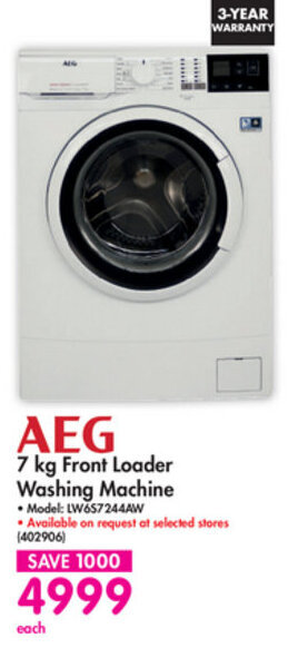 Makro AEG 7kg Front Loader Washing Machine offer
