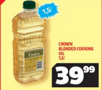 Usave Crown Blended Cooking Oil 1,5L offer