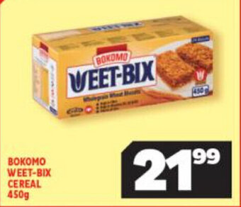 Usave Bokomo Weet-Bix Cereal 450g offer