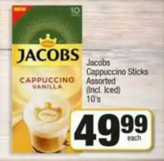 Spar Jacobs Cappuccino Sticks 10's offer