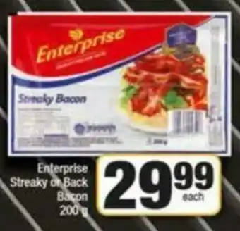 Spar Enterprise Streaky or Back Bacon 200g offer