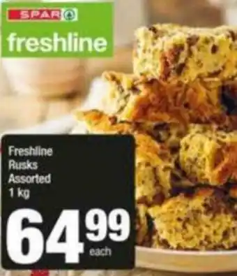 Spar Freshline Rusks 1kg offer
