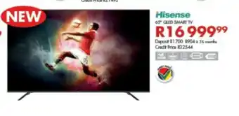 Beares Hisense - 65" QLED Smart Tv offer