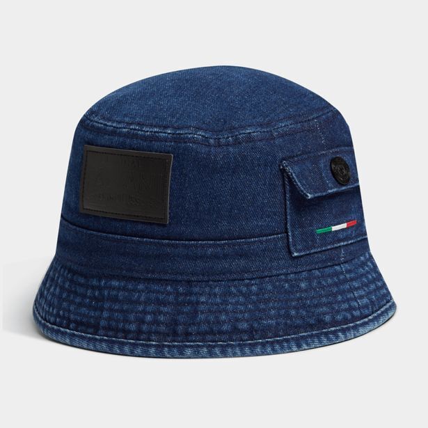Denim di lusso bucket hat offer at Fabiani