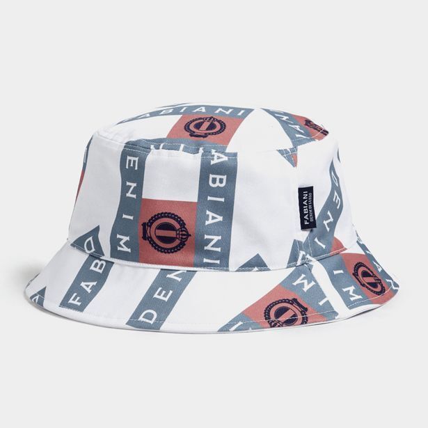 Denim di lusso printed bucket hat offer at Fabiani