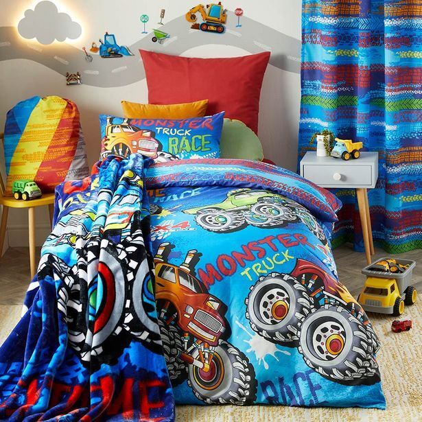 Monster truck comforter outlet set