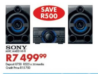 Sony - MHC M40D Hi-Fi