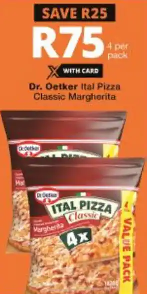 Checkers Hyper Dr. Oetker Italian Pizza Classic Margherita offer