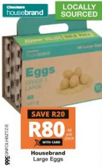 Checkers Hyper Housebrand Large Eggs offer