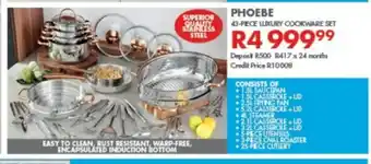 Phoebe 43-Piece Luxury Cookware Set