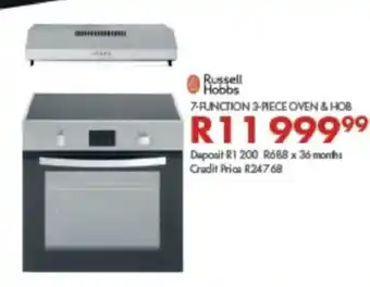 Beares Russell Hobbs - 7-Function 3-Piece Oven & Hob offer