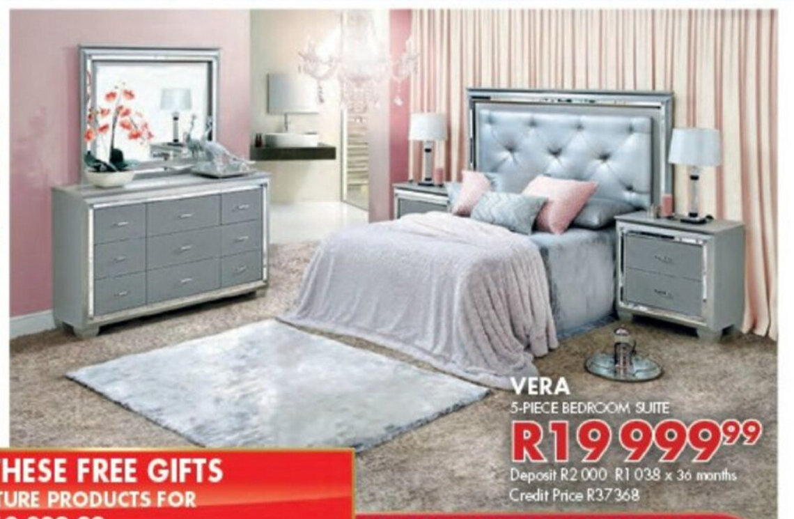 Vera 5Piece Bedroom Suite offer at Beares