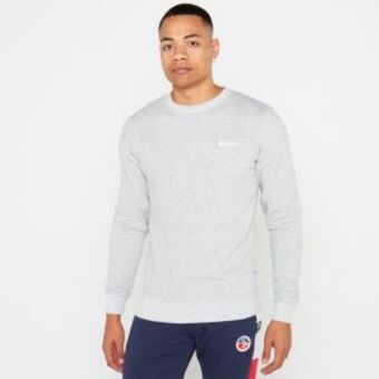 Zando Lee cooper sweatshirt with logo embroidery on chest grey melange offer