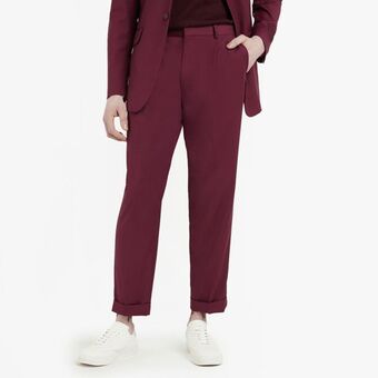 Markham Mkm burgandy fresh drip sb suit trouser offer
