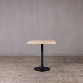 Bistro table with natural oak top