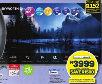 Pick n Pay Skyworth 43" (109cm) FHD Android TV offer