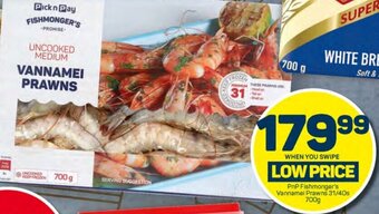 Pick n Pay PnP Fishmonger's Vannamei Prawns 31/40s 700g offer