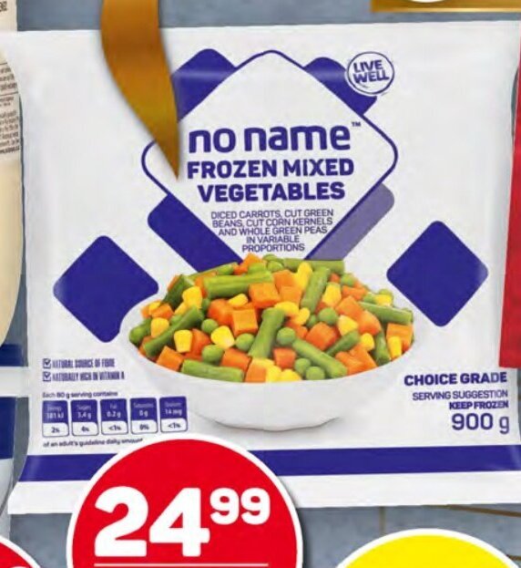 No name Frozen Mixed Vegetables 900g offer at Pick n Pay