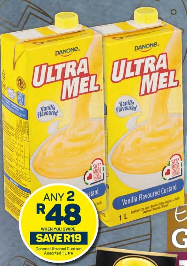 Danone Ultramel Custard Assorted 1 Litre offer at Pick n Pay