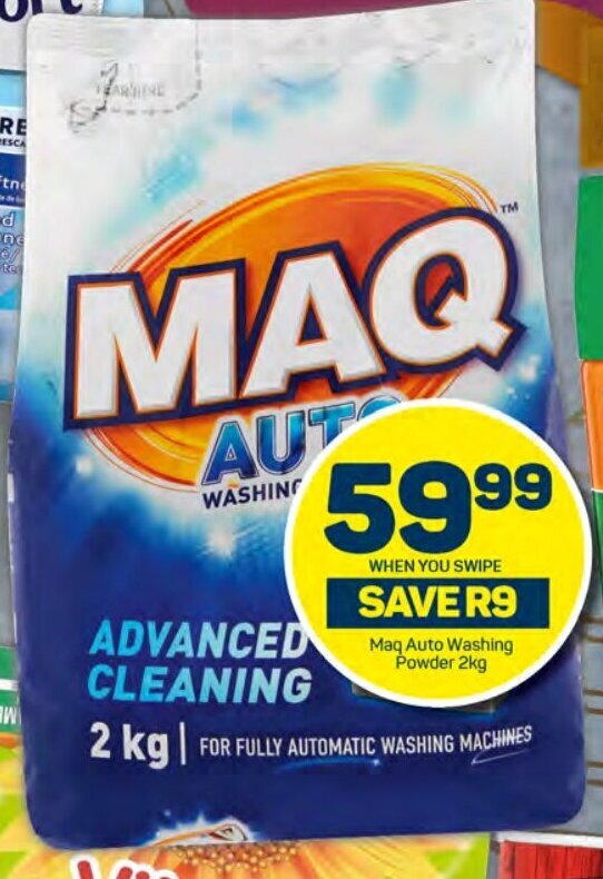 Maq Auto Washing Powder 2kg offer at Pick n Pay