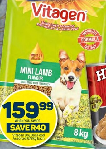 Pick n Pay Vitagen Dry Dog Food Assorted 6/8kg Each offer