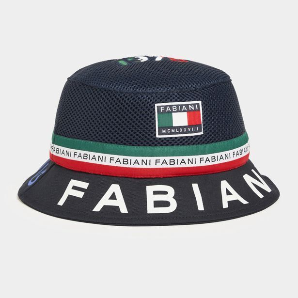 Fls navy mesh bucket hat offer at Fabiani